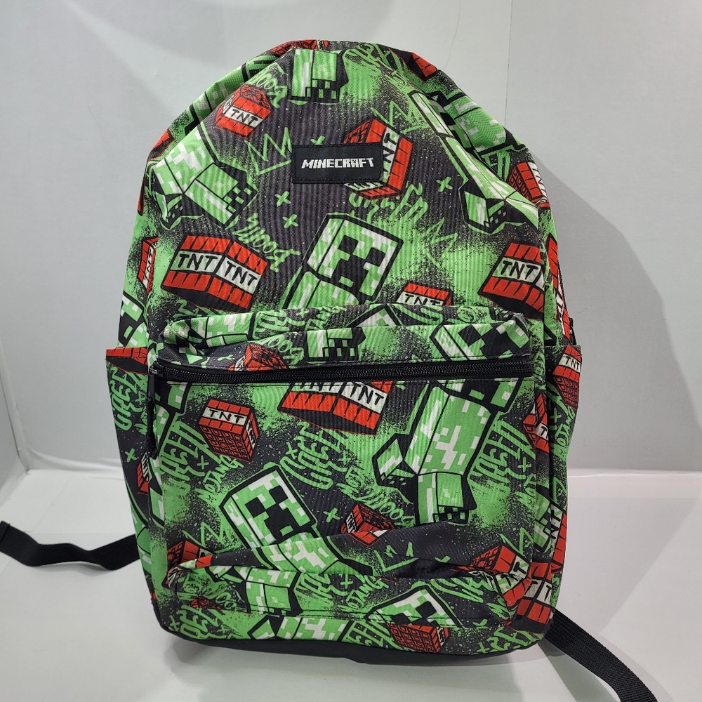 Minecraft Green Kids Backpack